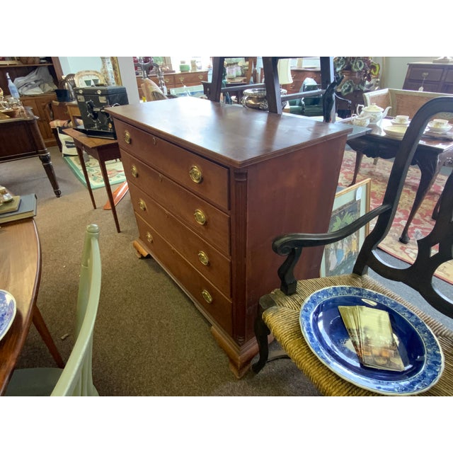 Wood Circa 1800’s Cherry Chippendale Chest of Drawers For Sale - Image 7 of 14