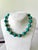 Contemporary African Turquoise Beaded Necklace With Gold Town Spacers Designed by Matthew Izzo For Sale - Image 3 of 4