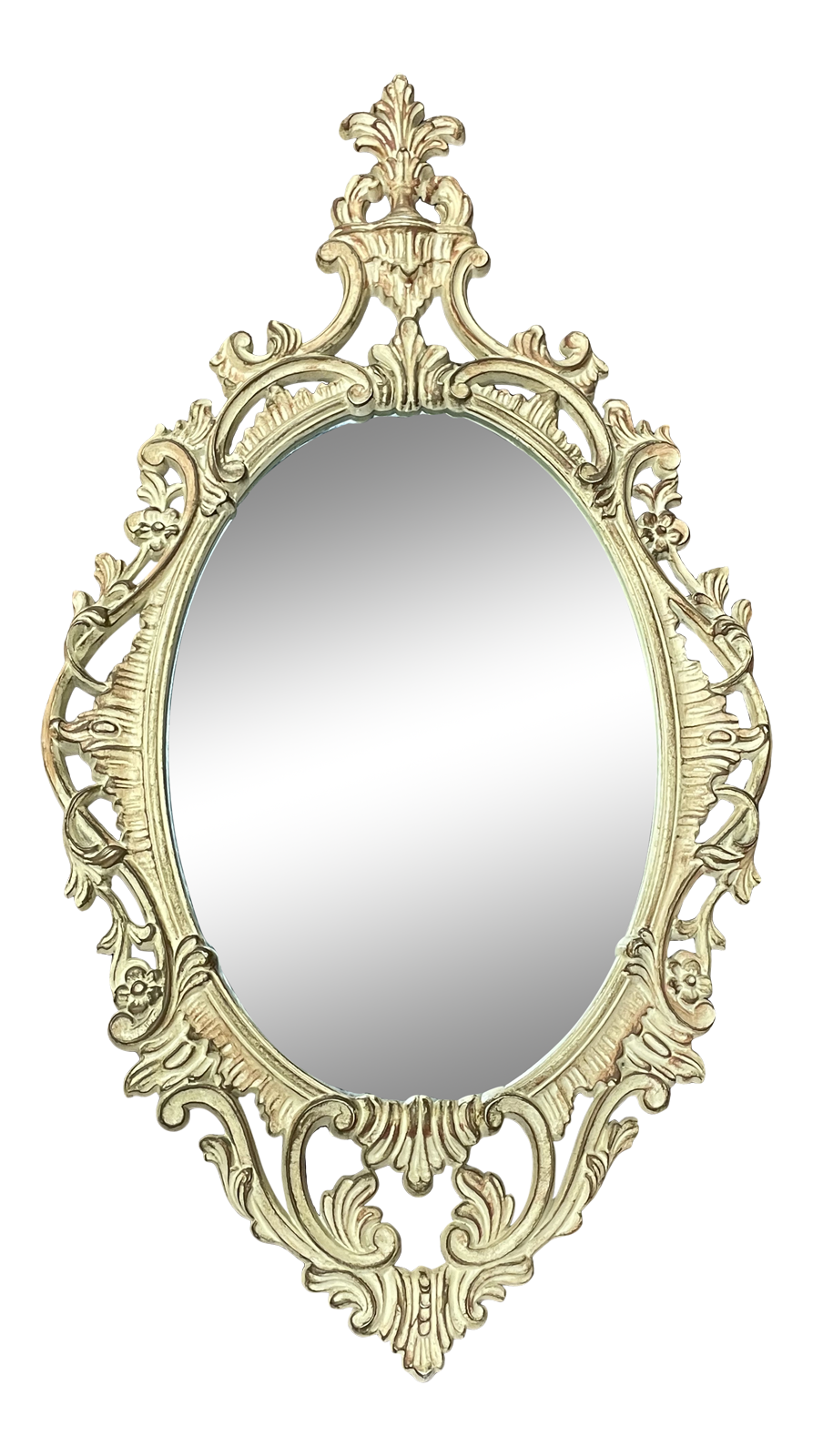 la nueva joyería - Ralph Turner 1950s Turner Manufacturing Co. Baroque Fashion Plate Wall Mirror