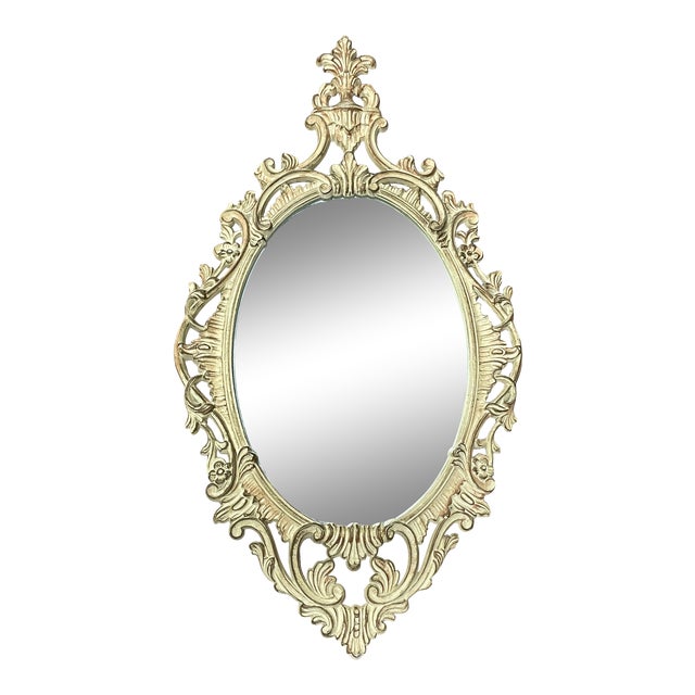 1950s Turner Manufacturing Co. Baroque Fashion Plate Wall Mirror For Sale