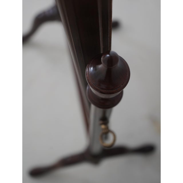 Ethan Allen Georgian Court Cherry Cheval Dressing Mirror For Sale - Image 9 of 12