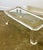Acrylic Glass Coffee Table with Brass Details and Glass Plate, France, 1980s For Sale - Image 10 of 15