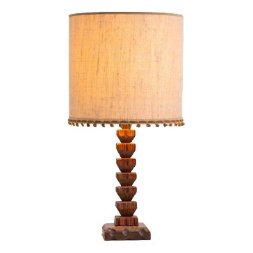Sculptural Table Lamp in the manner of Charles Dudouyt, 1950s For Sale