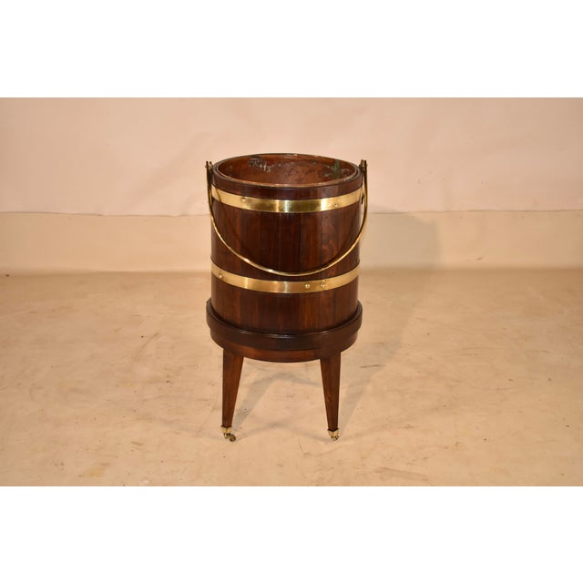 Victorian 19th Century Strapped Mahogany Planter/Wine Cooler For Sale - Image 3 of 8