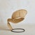 Curved Wicker ‘Zest’ Chair Attributed to Francois Liguori, France 1988 For Sale - Image 4 of 11