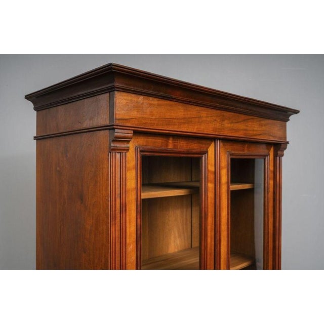 Brown Art Nouveau Bookcase in Oak, Early 20th Century For Sale - Image 8 of 18