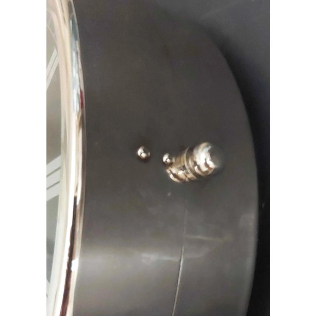 Art Deco Eichholtz Double Sided Regent Street London Train Station Clock Nickel & Glass For Sale - Image 3 of 8