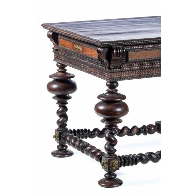 19th Century Portuguese Table in Rosewood For Sale - Image 5 of 6