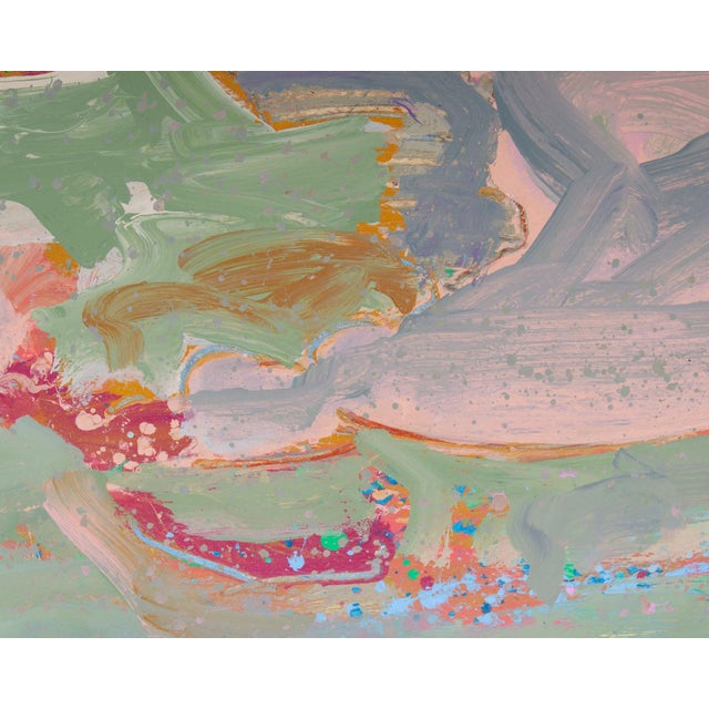 Paper 1986 Acrylic on Paper Landscape Painting by Harry Hilson For Sale - Image 7 of 8