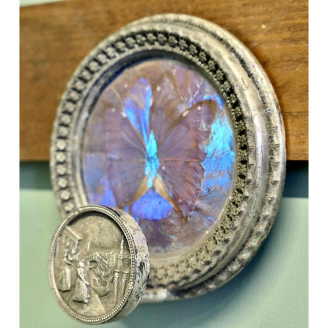 Vintage Silver-Plated Venetian Butterfly Wings Coat Hanger, 1920s For Sale - Image 4 of 6