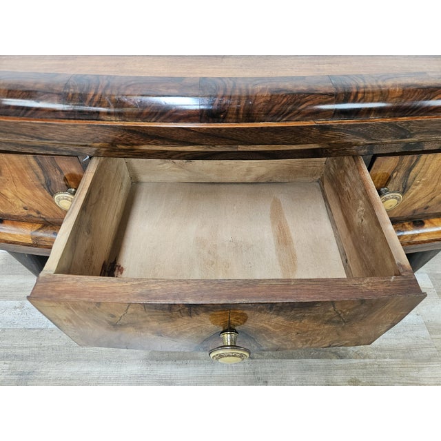 Tuscan Art Deco Dressing Table in Walnut Burl, 1940 For Sale - Image 14 of 17