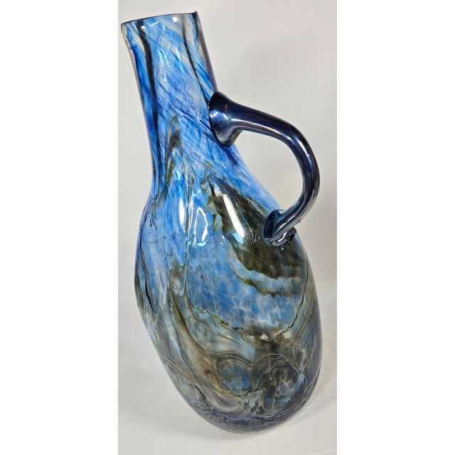 1990s Coastal Witch Glass Jug For Sale - Image 5 of 18