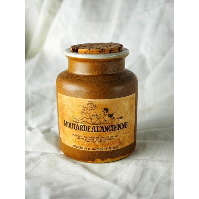 1950s Vintage French Mustard Stoneware Pot For Sale - Image 11 of 11