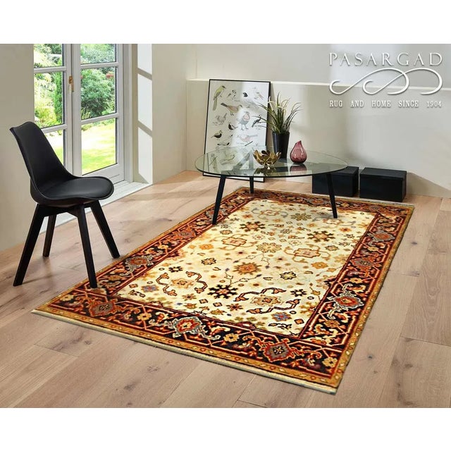 2020s Pasargad NY Mahal Design Hand Knotted Rug - 4' X 6' For Sale - Image 5 of 5