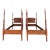 Antique New England Style Walnut Twin Poster Beds - A Pair For Sale