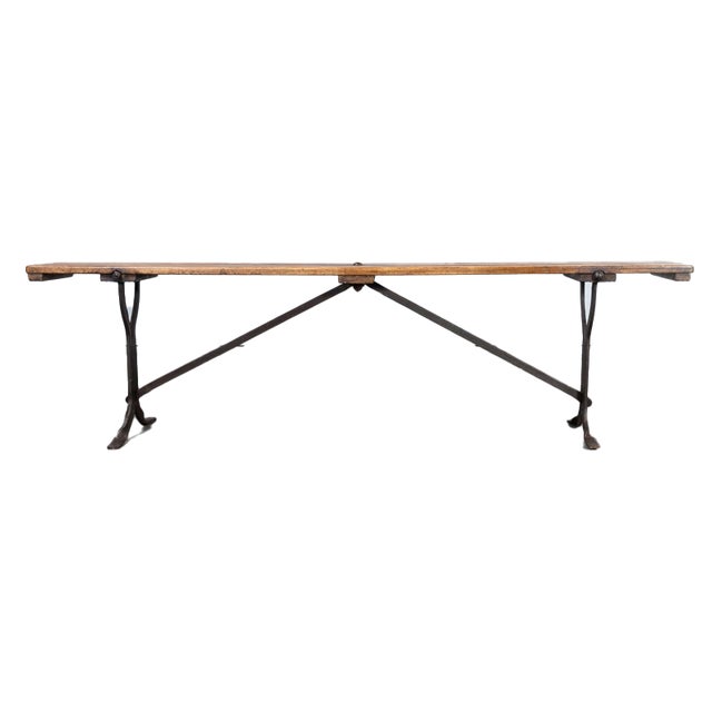 Vintage Waiting Room Bench, 1940s For Sale