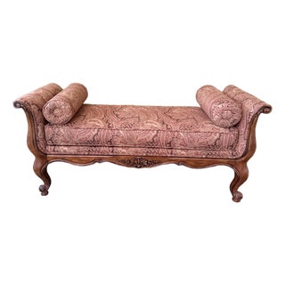Ethan Allen Belfiore Bench — Showroom Fabric, Excellent Condition For Sale
