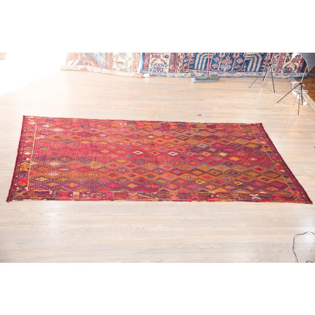 Vintage Uzbek Sumak Rug For Sale In Chicago - Image 6 of 15