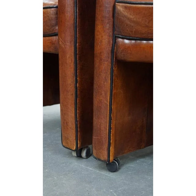 Vintage Sheepskin Dining Armchairs, Set of 2 For Sale - Image 15 of 17