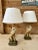Coastal Tropical Cast Resin Cockatoo Faux Bamboo Table Lamps-Pair For Sale - Image 12 of 12