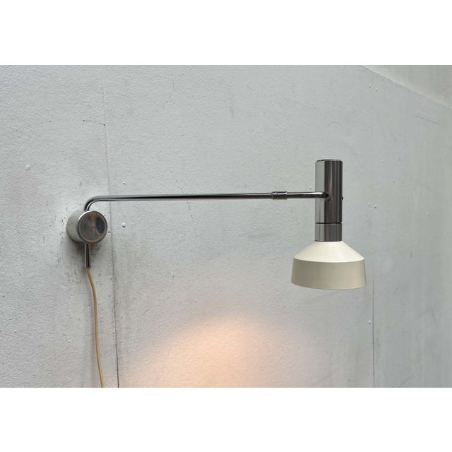 Mid-Century Modern Mid-Century Minimalist Swiss Minilux Wall Lamp by Rosemarie and Rico Baltensweiler for Baltensweiler, 1960s For Sale - Image 3 of 18