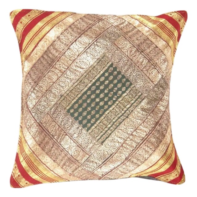Pasargad DC Sari Silk Square Pillow Case For Sale