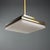 Metal Vintage Hanging Lamp with Brass, 1960s For Sale - Image 7 of 10