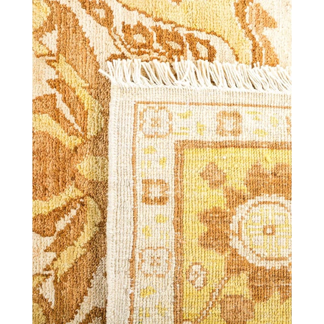 1990s Vintage Tribal Hand Knotted Wool Area Rug, Ivory - 6'3" X 9'0" For Sale - Image 5 of 9