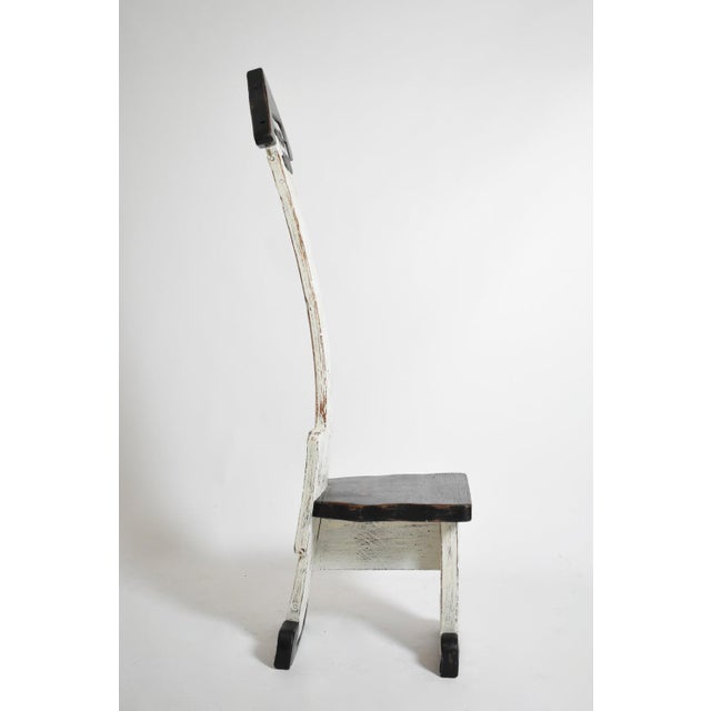 Bi-Color Tainted Wooden Chairs, 1980s, Set of 2 For Sale - Image 4 of 6