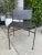 Metal Frame Leather Chair For Sale - Image 4 of 9