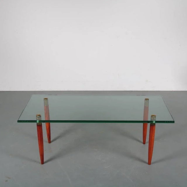 Coffee Table attributed to Fontana Arte, Italy, 1950s For Sale - Image 5 of 10