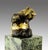 Gilded Bronze Sculpture with Patina Representing a Panda, 20th Century For Sale - Image 3 of 6