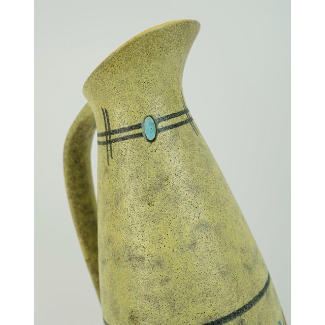 Mid-Century Modern Mid-Century Rough Glazed Model 273-38 Vase with Abstract Decor from Scheurich Keramik, 1950s For Sale - Image 3 of 11