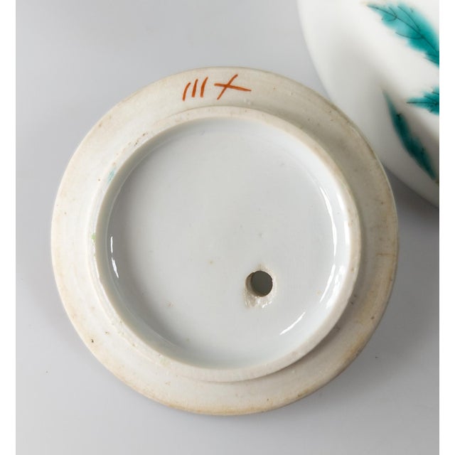 19th or 20th Century Chinese Famille Rose Enamel Teapot With Butterflies For Sale - Image 11 of 16