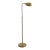 1980s Patinated Brass Shell Floor Lamp For Sale
