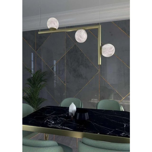 Not Yet Made - Made To Order Ofione 2 Bronze Pendant Lamp by Alabastro Italiano For Sale - Image 5 of 6