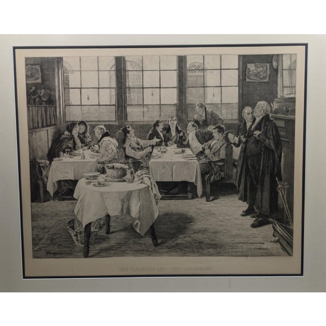 Large Black & Gold Antique Legal Engravings, “The Country Attorney” & “The Plaintiff and Defendant” – Pair For Sale - Image 4 of 14