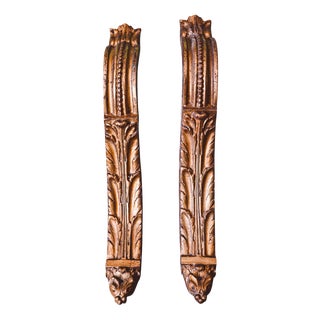 Victorian Brass Curtain Brackets, Set of 2 For Sale