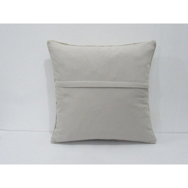 Shabby Chic Worn Faded Decorative Pillow For Sale - Image 3 of 4