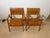 Pair of Bauhaus / Mid-Century armchairs by Gelenka from Germany, circa 1950. Curved beech wood armrests. Seat with elastic...
