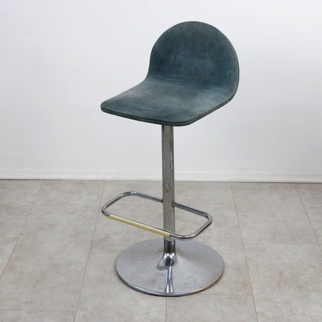 Mid-Century Modern Space Age Bar Stools, Italy, 1970s, Set of 4 For Sale - Image 3 of 12
