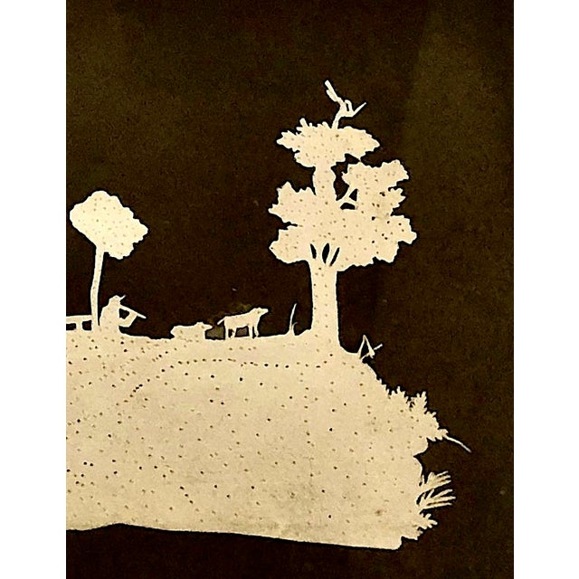 A Pastoral Landscape Depicted in Cut Paper For Sale - Image 4 of 6