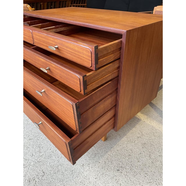 Mid-Century Teak Chest of Drawers For Sale - Image 9 of 13