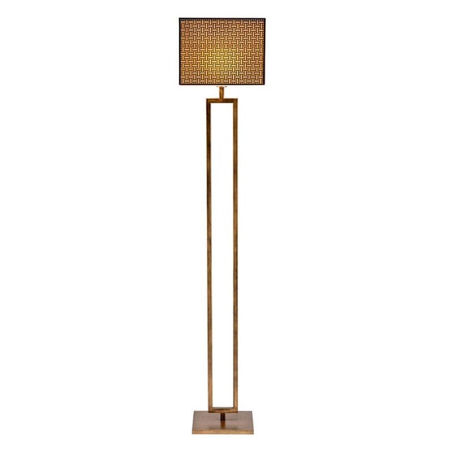 Italian Sculptural Aldebaran Floor Lamp in Burnished Brass-Effect Metal For Sale - Image 6 of 6