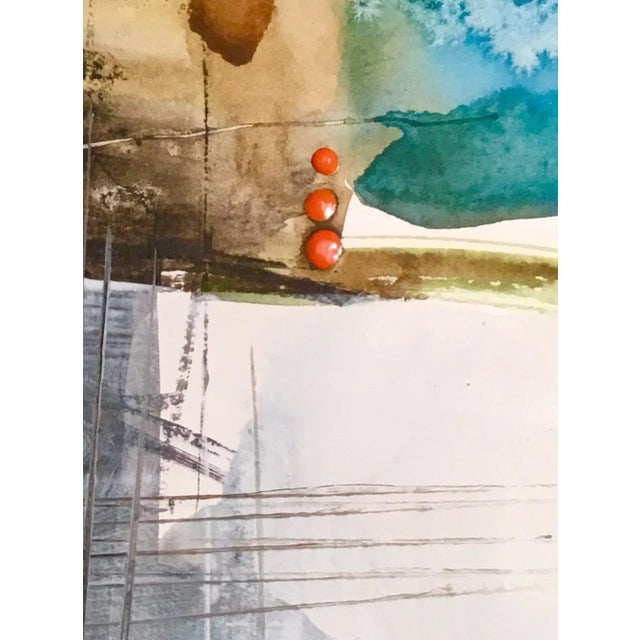 Original watercolor and acrylic on Caslon Paper, Abstract Expressionism.