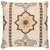 Traditional Schumacher Temara Embroidered Print Pillow in Natural 22" For Sale - Image 3 of 3