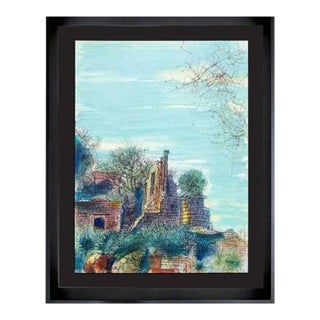 Jean Carzou Lithograph "Ruines Du Chateau De Sade" For Sale