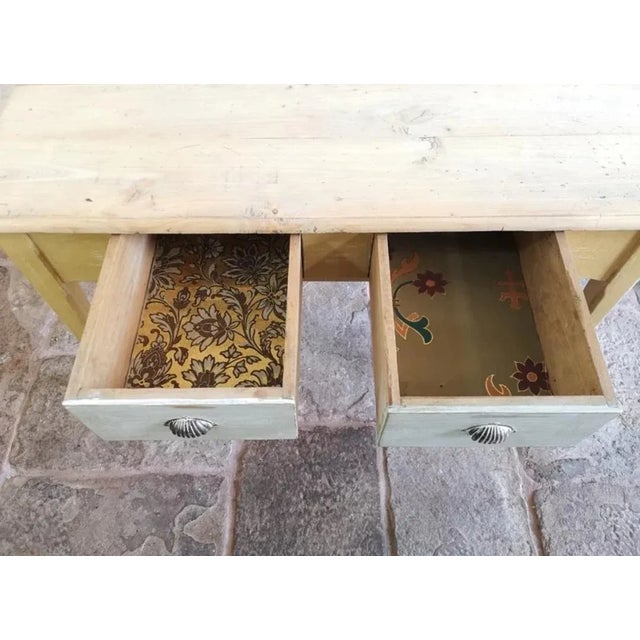 Antique Spanish Pine Kitchen Table, 1880 For Sale - Image 6 of 11