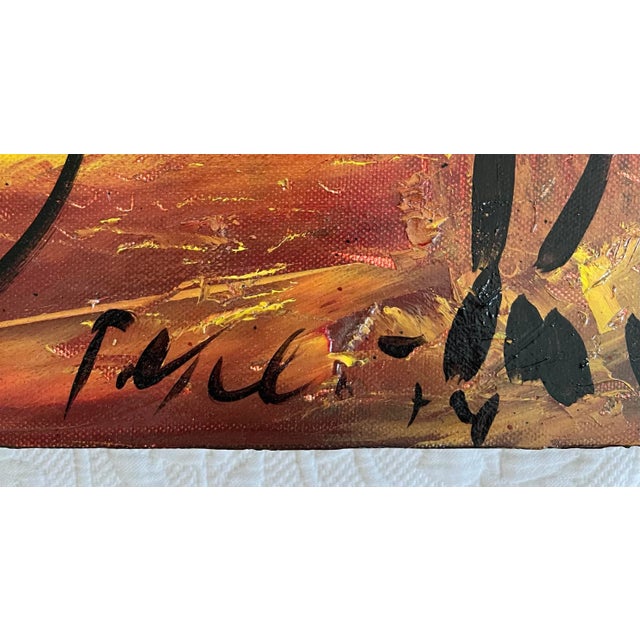 1970s Late 20th Century Figurative Abstract Painting by Peter Keil For Sale - Image 5 of 7