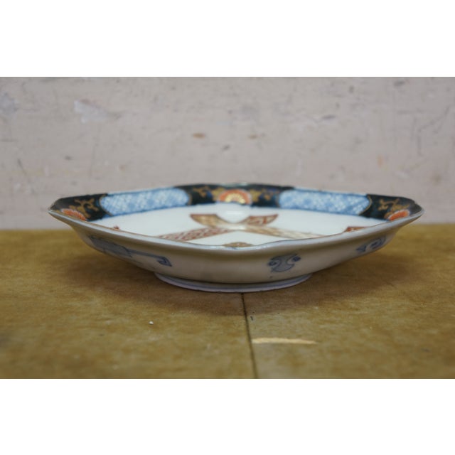 Antique Japanese Imari Lozenge Porcelain Dish Takaramono Treasure Motif Arita For Sale - Image 10 of 14